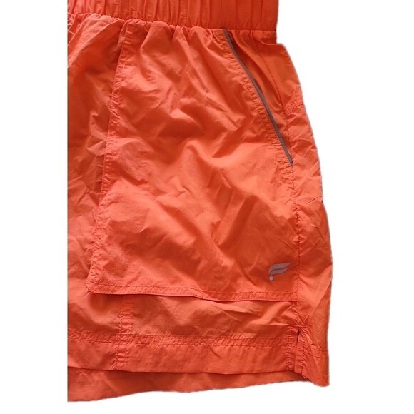 NWT FABLETICS Women's Ultra High Waisted Piped Nylon Shorts Orange | Size L - Picture 6 of 8